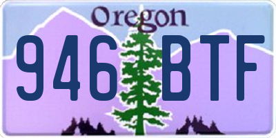 OR license plate 946BTF