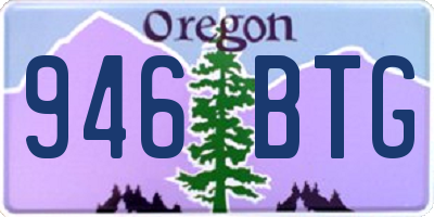 OR license plate 946BTG