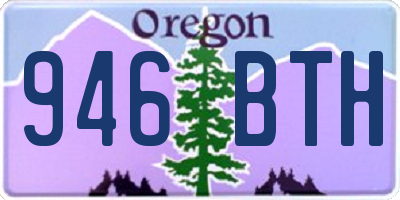 OR license plate 946BTH