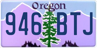 OR license plate 946BTJ
