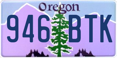 OR license plate 946BTK