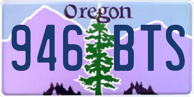 OR license plate 946BTS