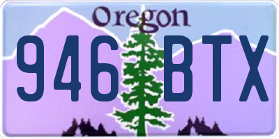 OR license plate 946BTX