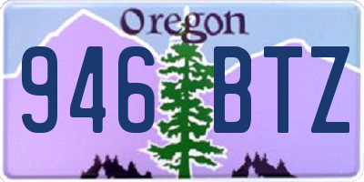 OR license plate 946BTZ