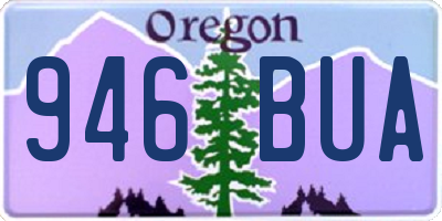 OR license plate 946BUA
