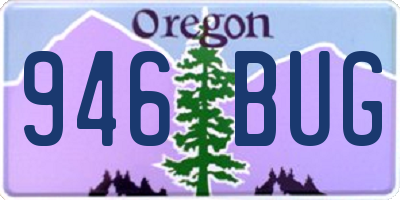 OR license plate 946BUG