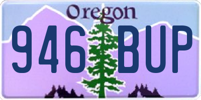 OR license plate 946BUP
