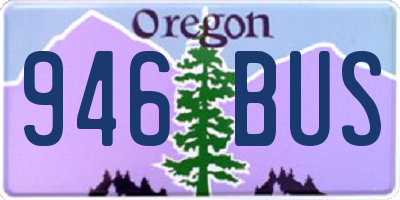 OR license plate 946BUS