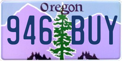 OR license plate 946BUY