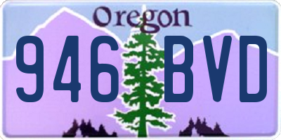 OR license plate 946BVD