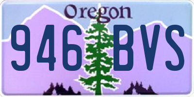 OR license plate 946BVS