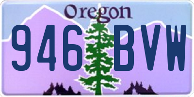 OR license plate 946BVW