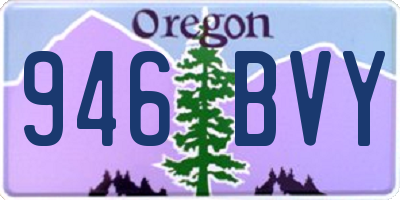OR license plate 946BVY