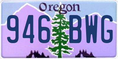 OR license plate 946BWG