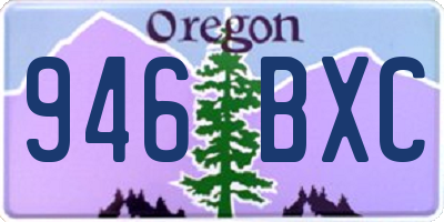 OR license plate 946BXC