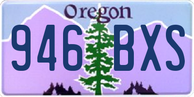 OR license plate 946BXS