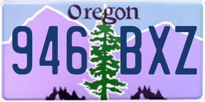 OR license plate 946BXZ