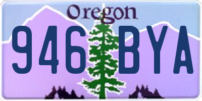 OR license plate 946BYA
