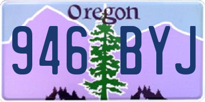 OR license plate 946BYJ