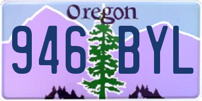OR license plate 946BYL
