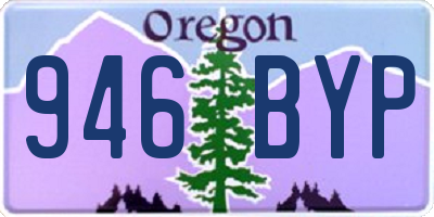 OR license plate 946BYP
