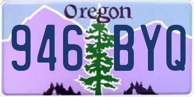 OR license plate 946BYQ