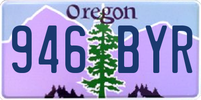 OR license plate 946BYR