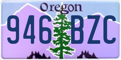 OR license plate 946BZC