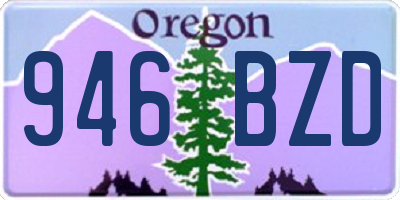 OR license plate 946BZD