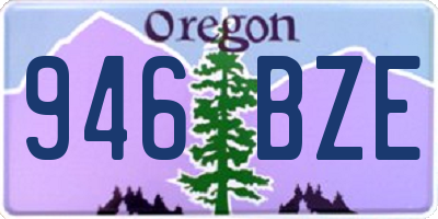OR license plate 946BZE