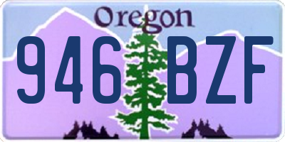 OR license plate 946BZF