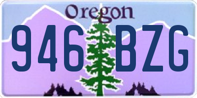 OR license plate 946BZG