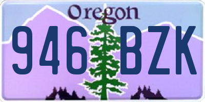 OR license plate 946BZK
