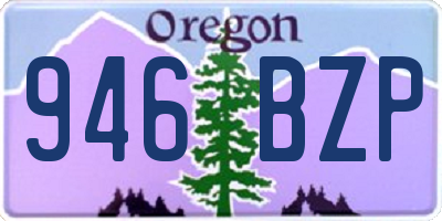OR license plate 946BZP