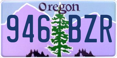OR license plate 946BZR