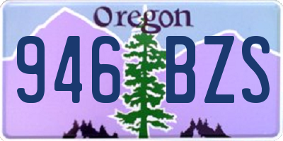 OR license plate 946BZS