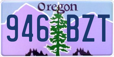 OR license plate 946BZT