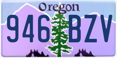 OR license plate 946BZV
