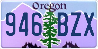 OR license plate 946BZX