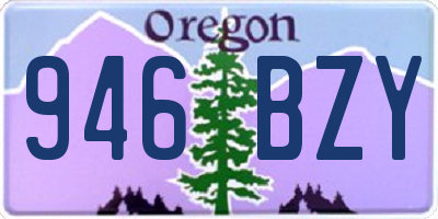 OR license plate 946BZY