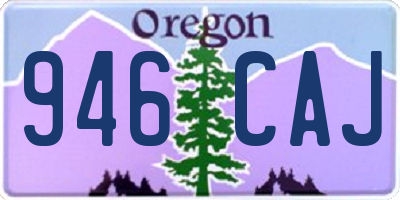 OR license plate 946CAJ