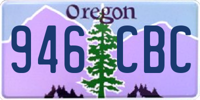OR license plate 946CBC