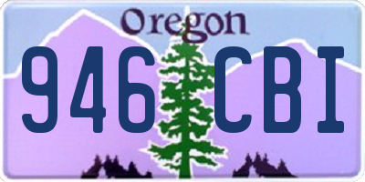 OR license plate 946CBI