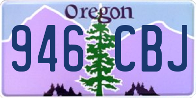 OR license plate 946CBJ