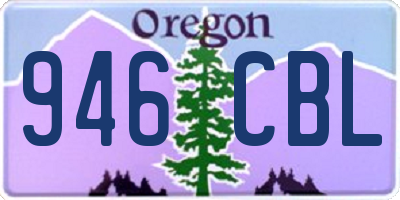OR license plate 946CBL
