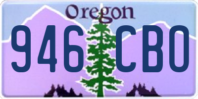 OR license plate 946CBO