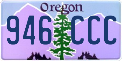 OR license plate 946CCC