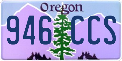 OR license plate 946CCS