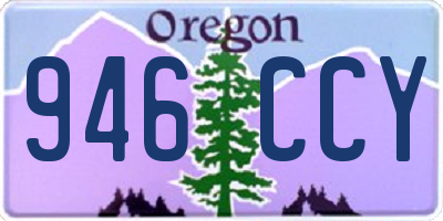 OR license plate 946CCY
