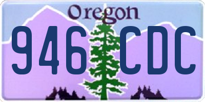 OR license plate 946CDC